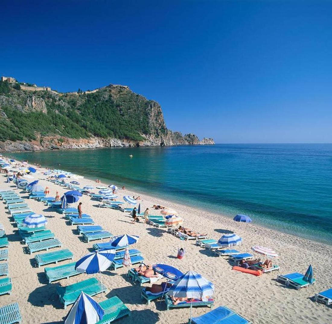 Palm Beach Cleopatra House, Beautiful Private Apartment Just 300 Meters To Cleopatra Beach 14 With Umbrellas, Bikes And Many Extras Included! Alanya Exteriér fotografie