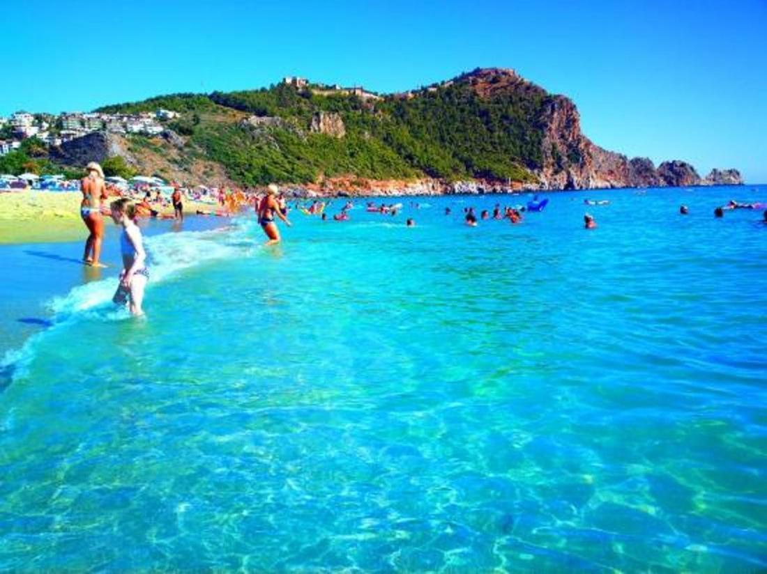 Palm Beach Cleopatra House, Beautiful Private Apartment Just 300 Meters To Cleopatra Beach 14 With Umbrellas, Bikes And Many Extras Included! Alanya Exteriér fotografie
